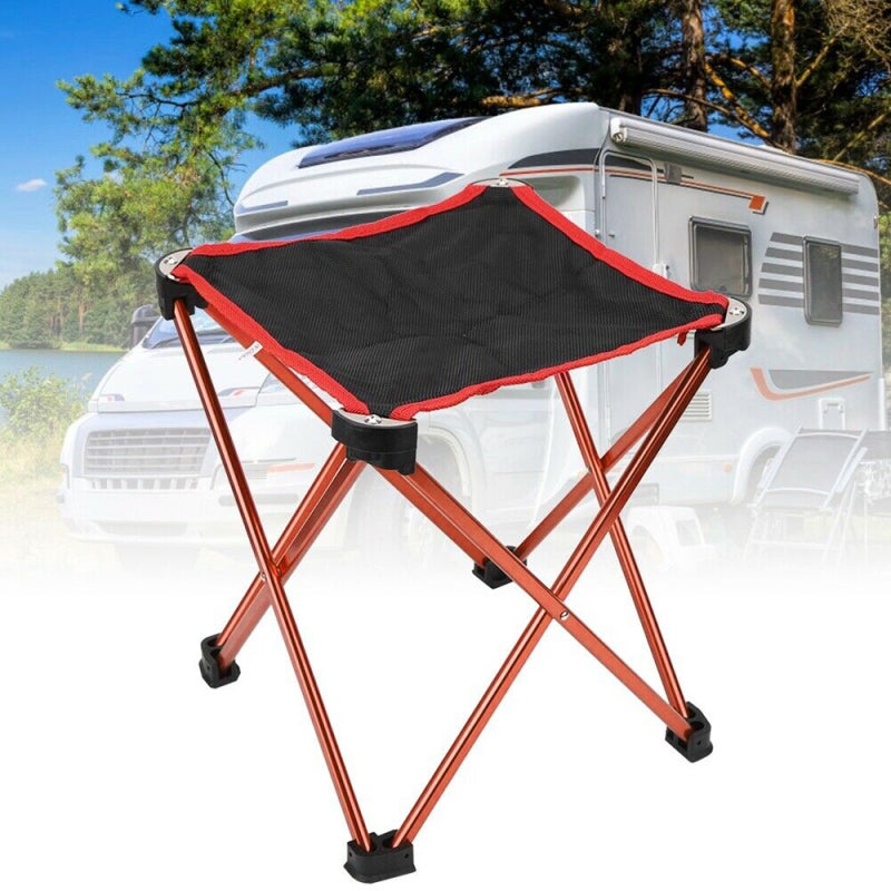 Folding Stool 14.2x11.8x17.7 Inch: Lightweight & Compact Design - Non-slip Foot Pads Portable Stool for Outdoor Camping, Fishing, Beach Travel - Image 3