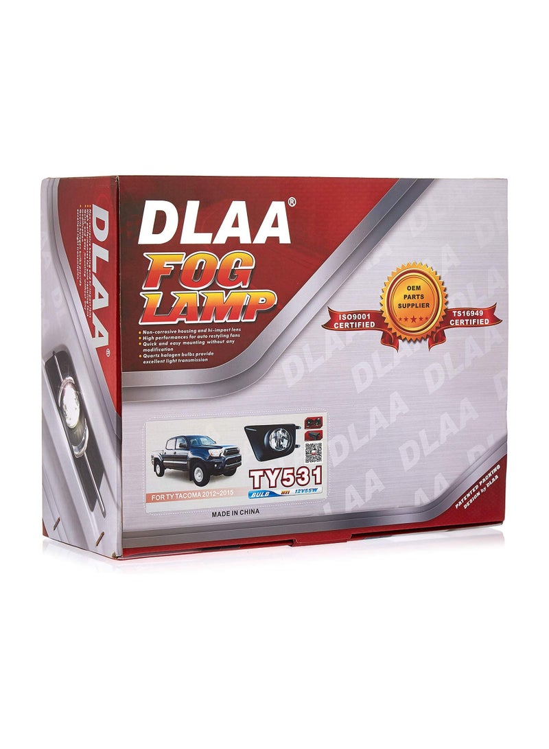 DLAA Pack of 2 TY531 Fog Lamps Suitable for Tacoma 2012-2015 with Wires and Switch - Image 4