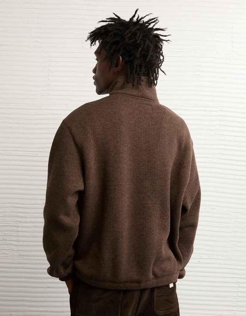 American Eagle AE Cozy Fleece Quarter-Zip Sweatshirt