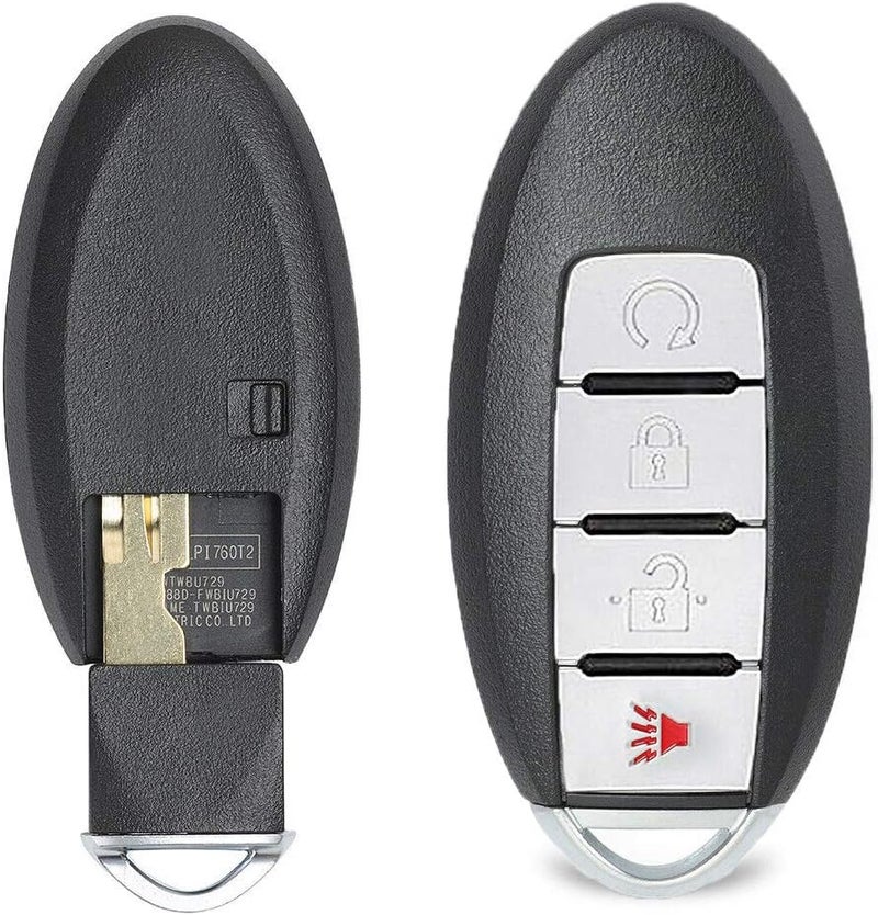 Keyecu Smart Proximity Remote Key Fob for Nissan Sentra, Versa, Leaf (2013-2018) - 4 Button - Image 2