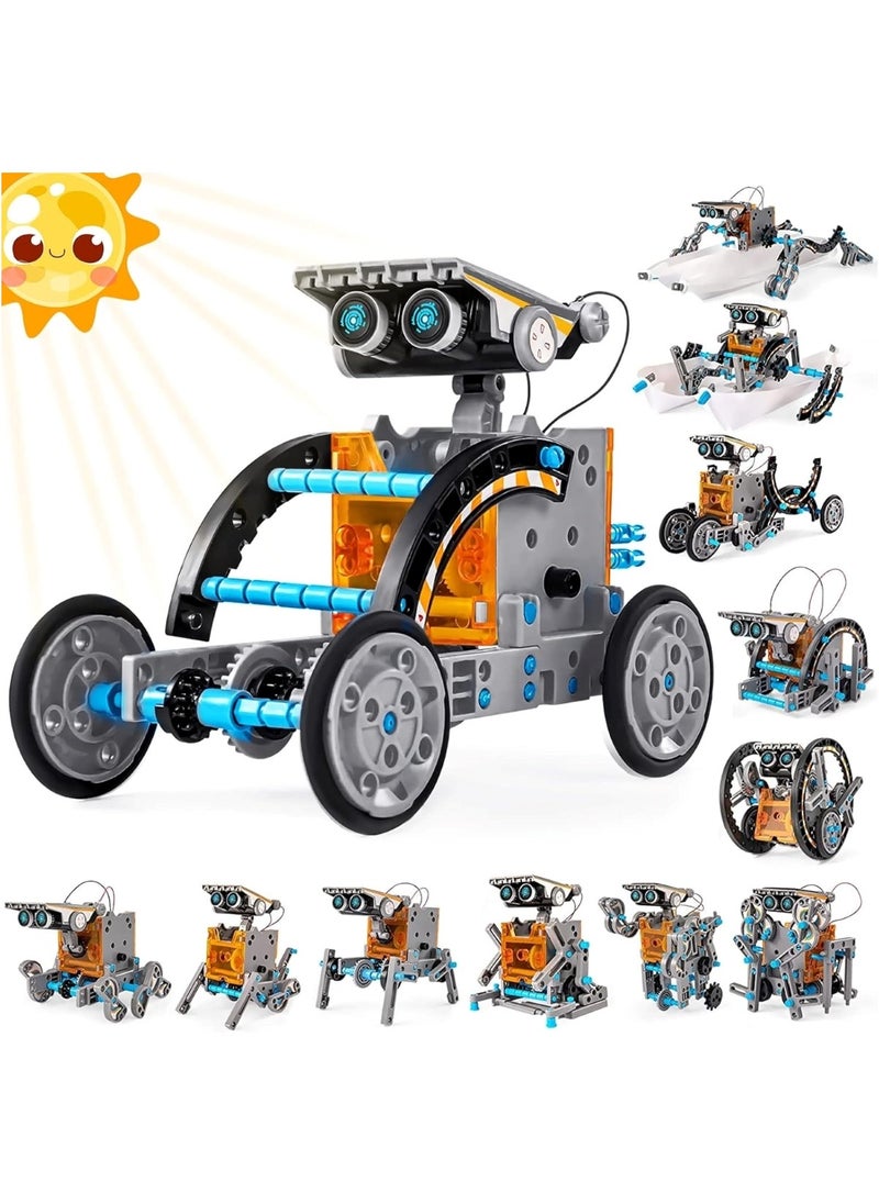 13-in-1 Solar-Powered DIY Robot Kit Educational Science & Engineering Toy Ages 7+  - Image 1