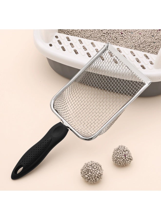 Goolsky 1pc Durable Metal Beach Net Shovel with Black Handle & Orange Accents - Fun Shell Collector, Easy Beach Exploration, Versatile Filter Net Design, 5mm Mesh, Beach Exploration Tool, Functional Beach Gear, Durable Metal Handle, Beach Entertainment Accessory - Image 3