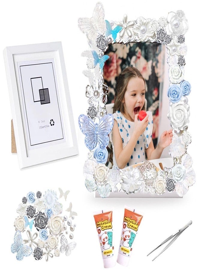 DOUXFUN DIY Picture Frame Kit - Arts and Craft Kits for kids Ages 6, 7, 8, 9, 10, 11, 12+ Teen Adult - Creative Art Toys Girls Boys Birthday Christmas Gifts 6-8, 8-12, 10-12 (Flowers) - Image 1