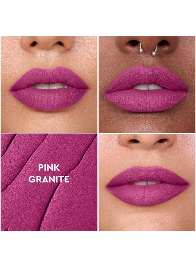 KIRO Airy Matte Liquid Lipstick - Pink Granite, 5ml | Super-Pigmented, Long-Lasting, hydrating | Waterproof, Smudge-Proof, Lightweight | Infused with Avocado & Apricot Oil - Image 3