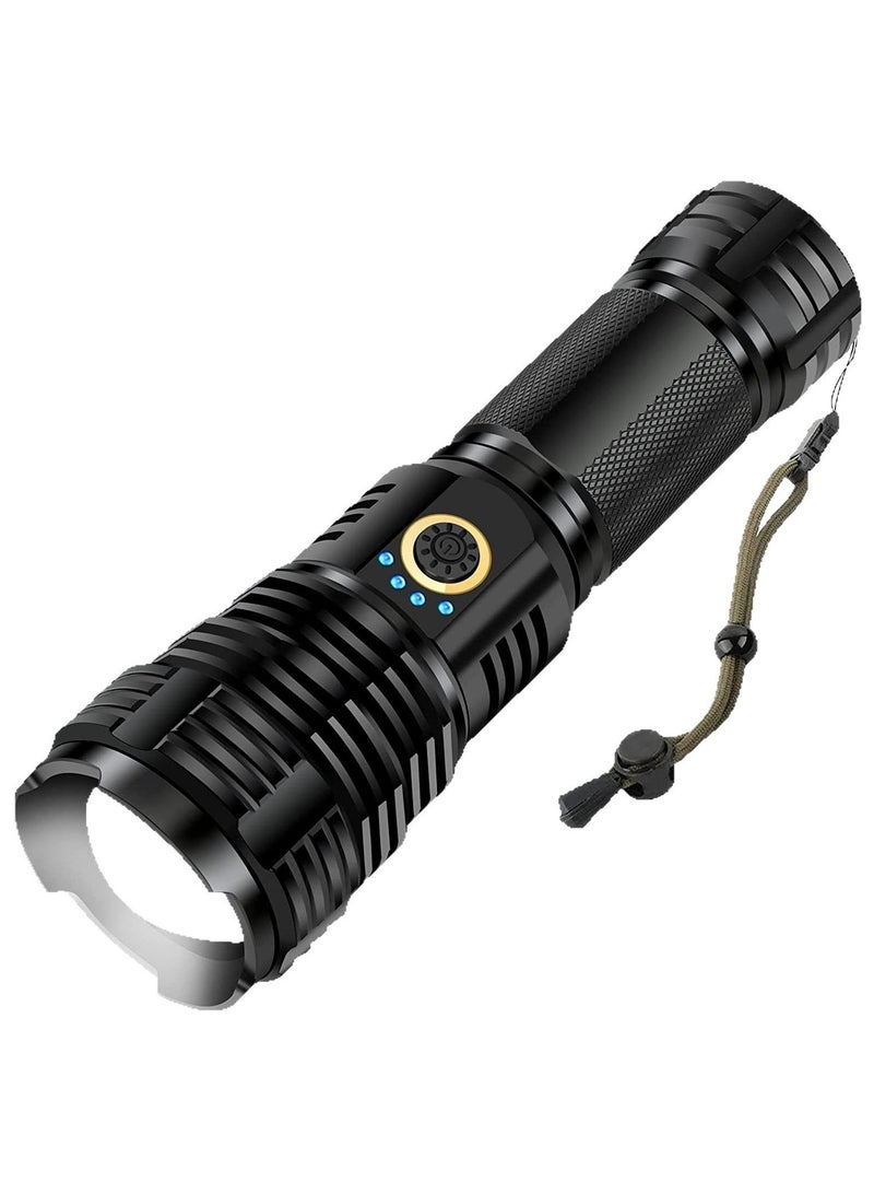 Ultra Bright Waterproof Flashlight - 5 Lighting Modes, High Power Search Light for Outdoor & Emergency Use, Long Beam Range  - Image 1