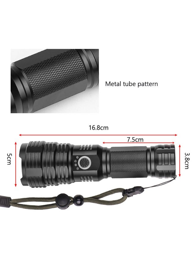 Ultra Bright Waterproof Flashlight - 5 Lighting Modes, High Power Search Light for Outdoor & Emergency Use, Long Beam Range  - Image 3
