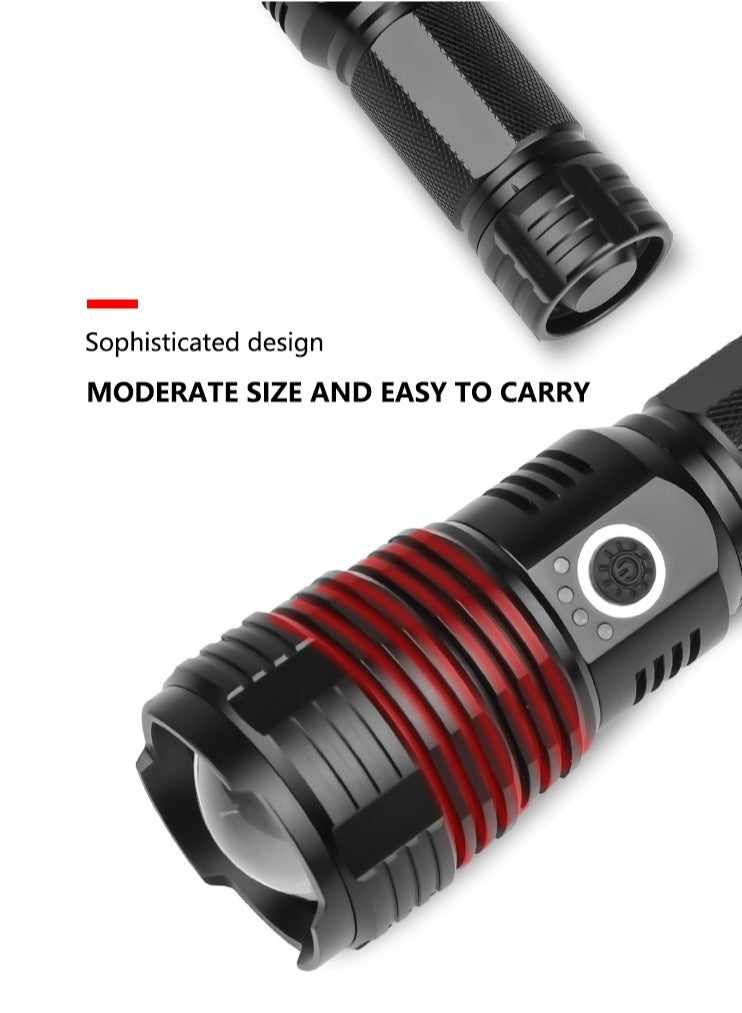 Ultra Bright Waterproof Flashlight - 5 Lighting Modes, High Power Search Light for Outdoor & Emergency Use, Long Beam Range  - Image 5