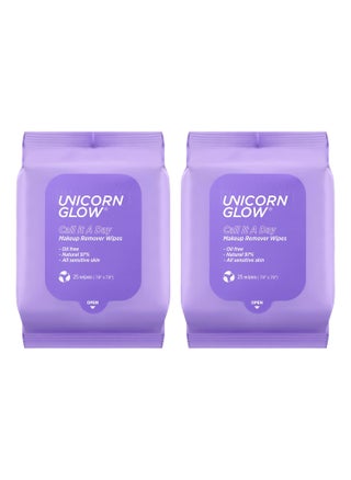 Unicorn Glow Makeup Remover Cleansing Face Wipes  2 EA 50 count XL Oversize Daily Cleansing Facial Towelettes to Remove Makeup Micellar Water Charcoal Aloe Extract and Vitamin E Alcohol Free Paraben Free  CALL IT A DAY 2 EA - pzsku/Z8CA01D94DF13EF8A2A97Z/45/1746227847/a9c7ffa7-f363-47eb-968e-e5888aed64ad