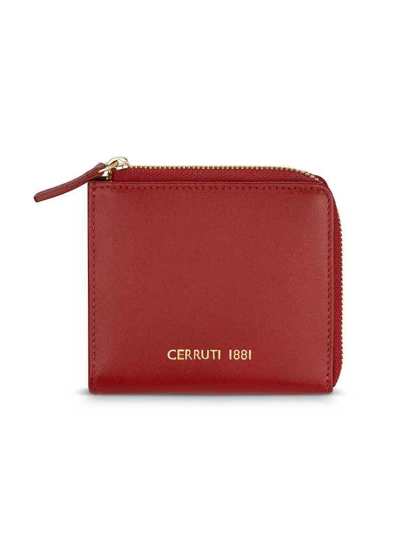 شيروتي 1881 CERRUTIS WOMEN'S LETAHER WALLET ZIP AROUND -RED