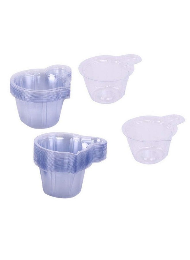 120 قطعة 40 مل أكواب خلط بلاستيكية راتنجية للاستخدام مرة واحدة متعددة الأغراض لخلط الطلاء والإيبوكسي وصناعة المجوهرات والحرف اليدوية المصنوعة من الراتنج (شفافة)