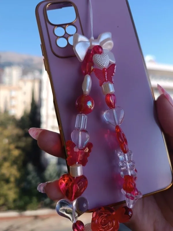 Efna Store Beaded Phone Charm, Phone Bracelet Accessory and Gift Boxed, Gift Accessory