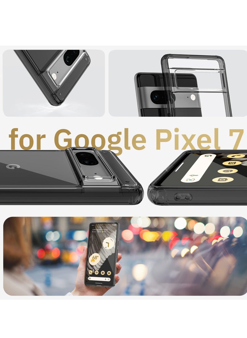 KASTWAVE Crystal Clear for Pixel 7 Case, Ultra Slim Black Crystal Clear Case [Shockproof with AirbagCorner Technology & mmWave 5G Window] for Google Pixel 7 Phone Case - Image 5