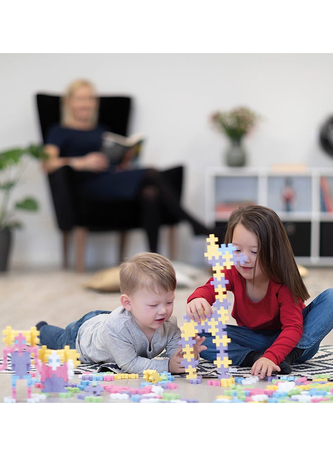 Plus-Plus Building Blocks Toy - 15 Pc Large Durable Pieces - Kids Construction Toys, Creative Learning Resources And Stem Play For Home And Travel - Toys For 1 Year Old Boys And Girls - Pastel  - Image 5