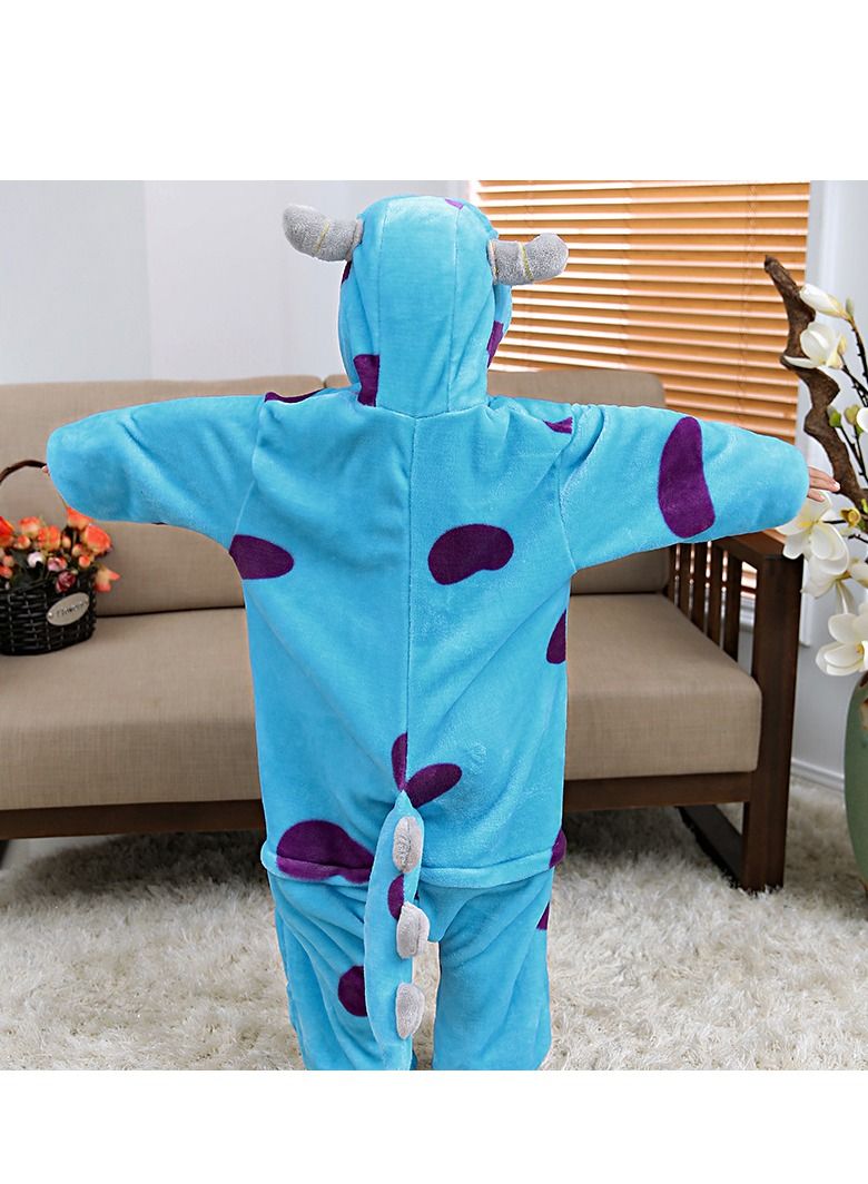 Bluejw Monsters University James P. Sullivan Onesies Jumpsuit Pajamas Hooded - Image 4
