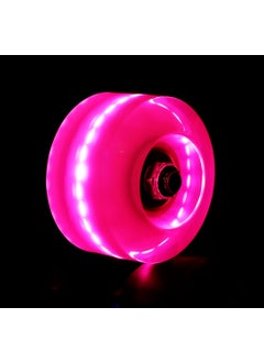 Generic Luminous Quad-Rolling Skates Double Row Wheels Roller Skating Rink General Transparent Flashing Wheels Roller Blades Skateboards 1 powder wheel (including bearing) 
