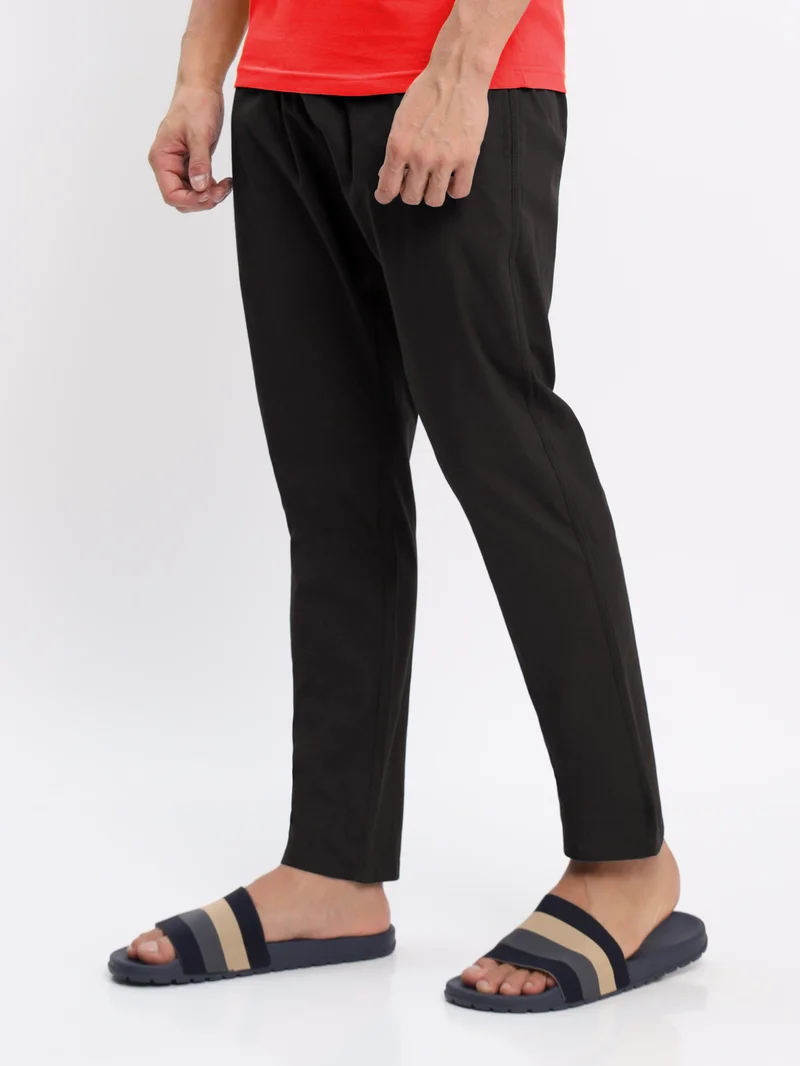 Beyoung Black Regular-fit Pyjamas