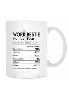 MP Work Bestie Nutrition facts Printed Mug  - Image 1
