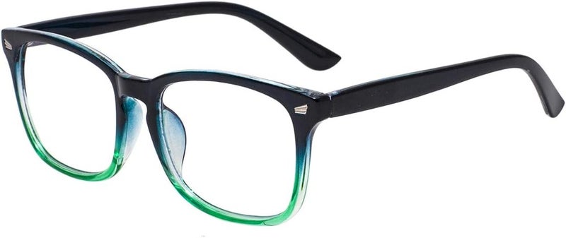 MAXJULI Blue Light Blocking Glasses,Computer Reading/Gaming/TV/Phones Glasses for Women Men(Blue Gradient Green) - Image 2