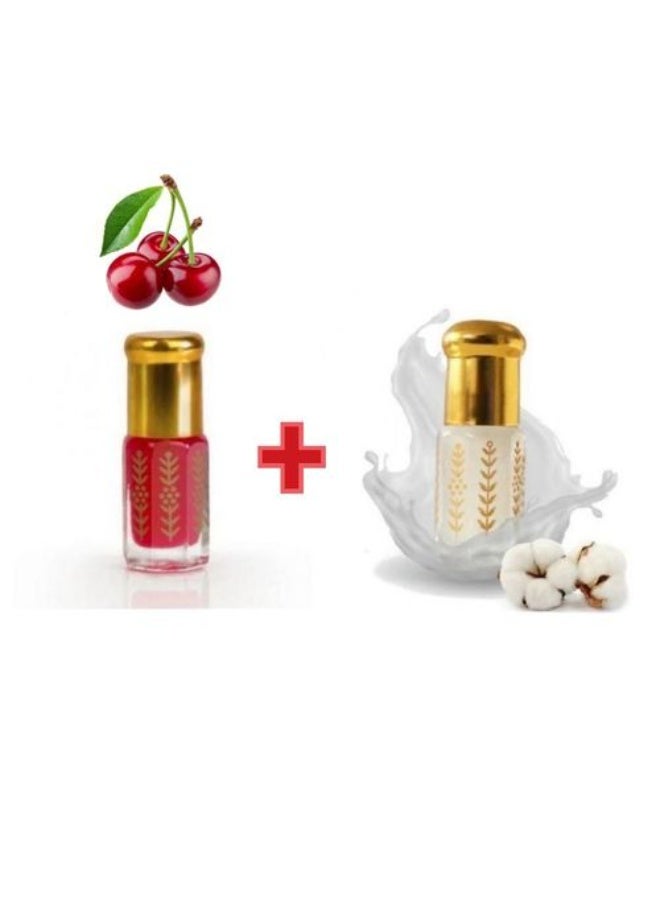 Premium Authentic Pure White Musk / Premium Pomegranate Musk – 6-Tola Mix (12ml / 6ml / 3ml) | Concentrated, long-lasting *Tahara* (purification) musk and pomegranate musk. - Image 1