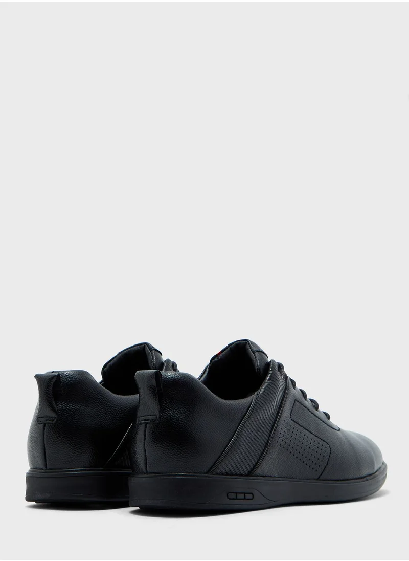 Robert Wood Faux Leather Casual Lace Up