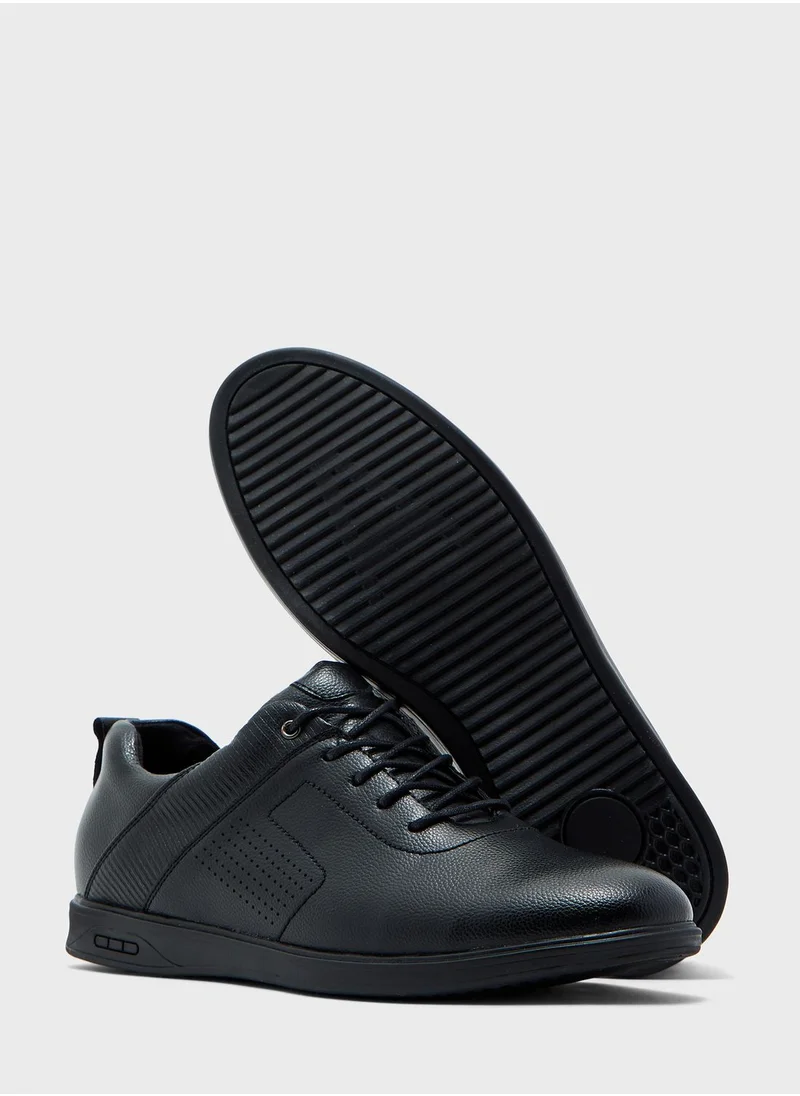 Robert Wood Faux Leather Casual Lace Up