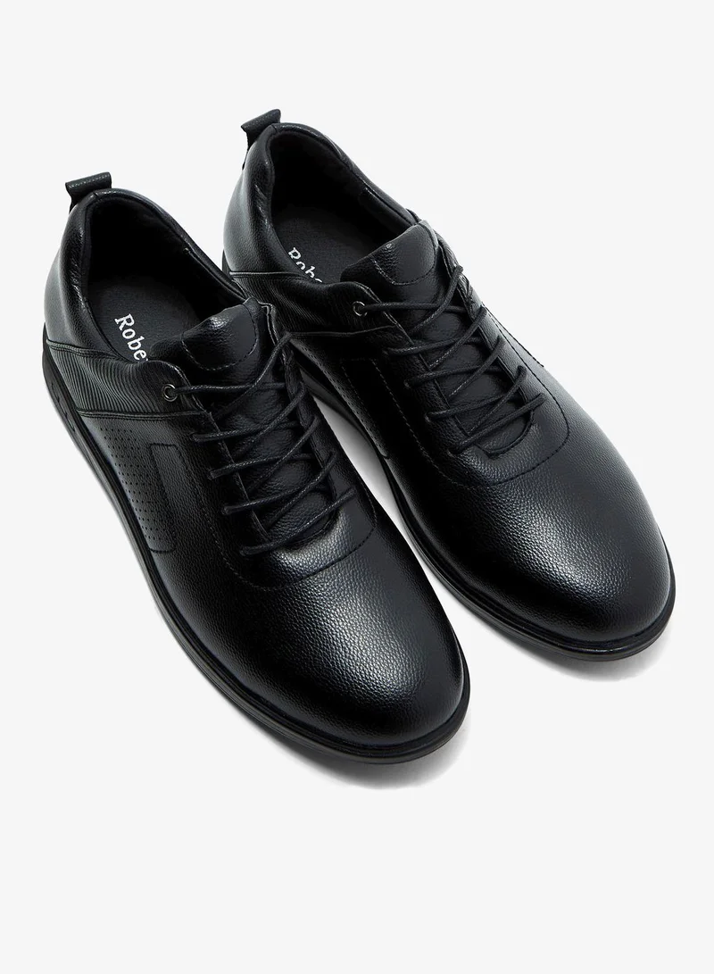 Robert Wood Faux Leather Casual Lace Up