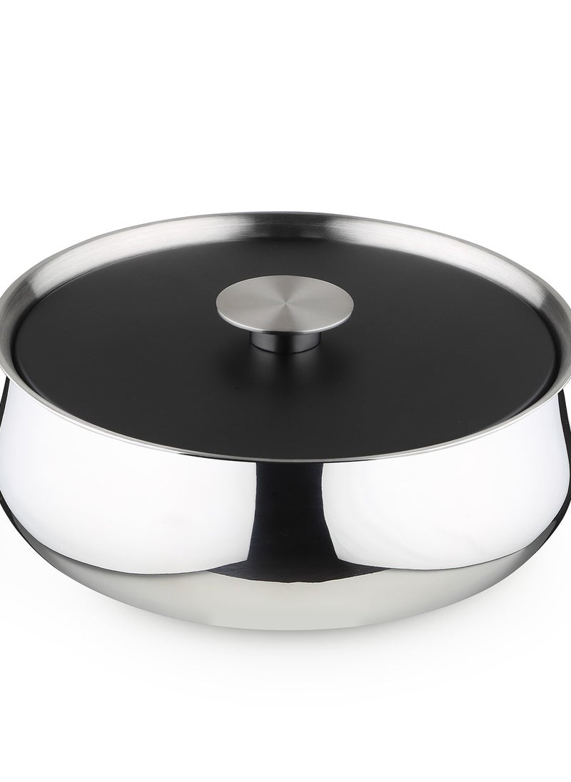 Arttd Inox - ARTTDINOX Designer Stainless Steel Bowl with Lid | Multi-Purpose Double Wall | Mixing Serving Bowl | Gloss Mirror | Dishwasher Safe | Serveware & Tableware | Doubly Series | Small | by Jindal - Image 1