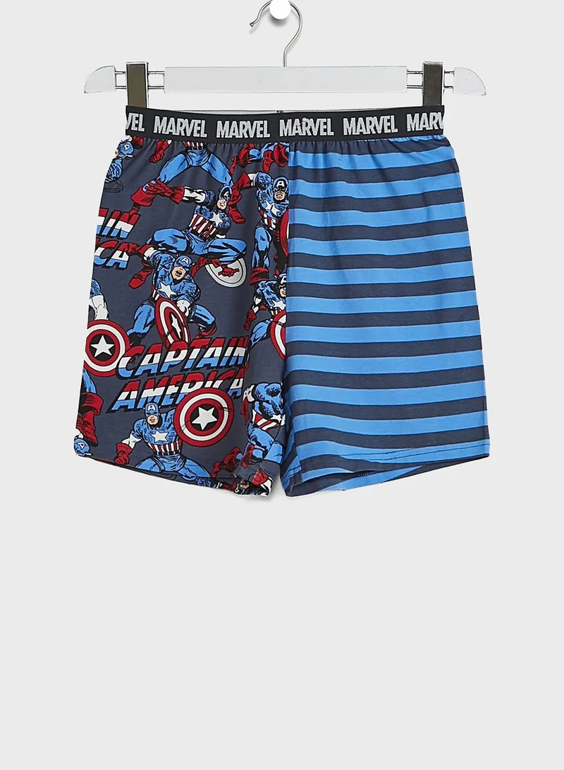 Cotton On Kids Captain America Pyajama Set