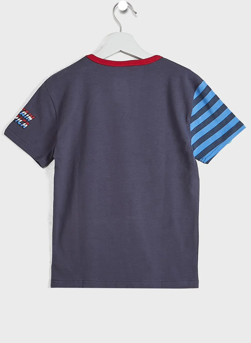 Cotton On Kids Captain America Pyajama Set