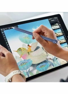 Y&D Case for Apple Pencil 1st Gen, Cute Cartoon Soft Silicone Sleeve Cover Accessories Compatible with Generation(Blue Deer)  - Image 4