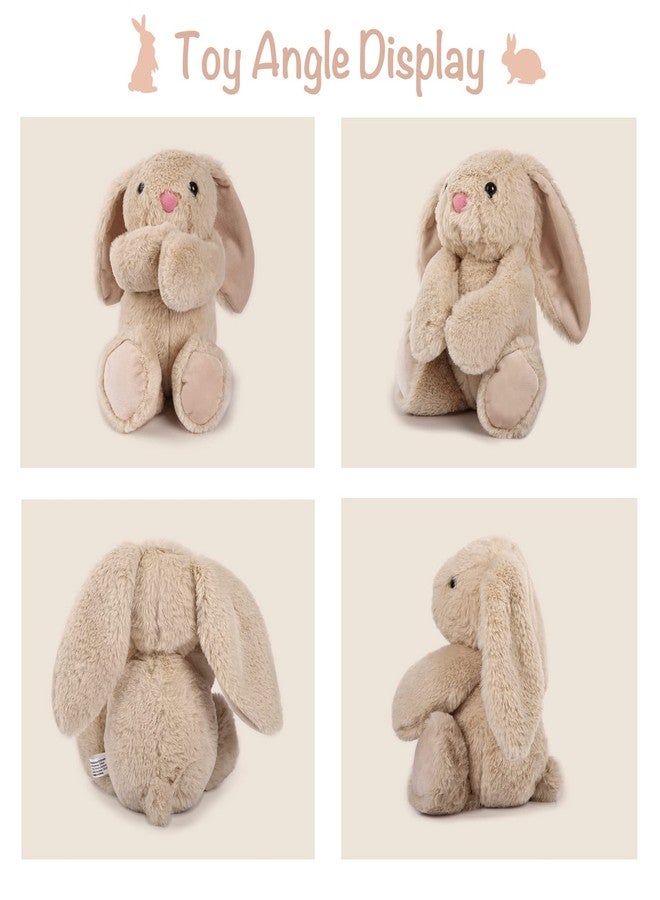 TCBunny Baby Bunny Bedtime Stuffed Animal Plush Easter Stuffers Toy Gifts 11" for Girls, Boys, Kids, Coco (Beige) - Image 3
