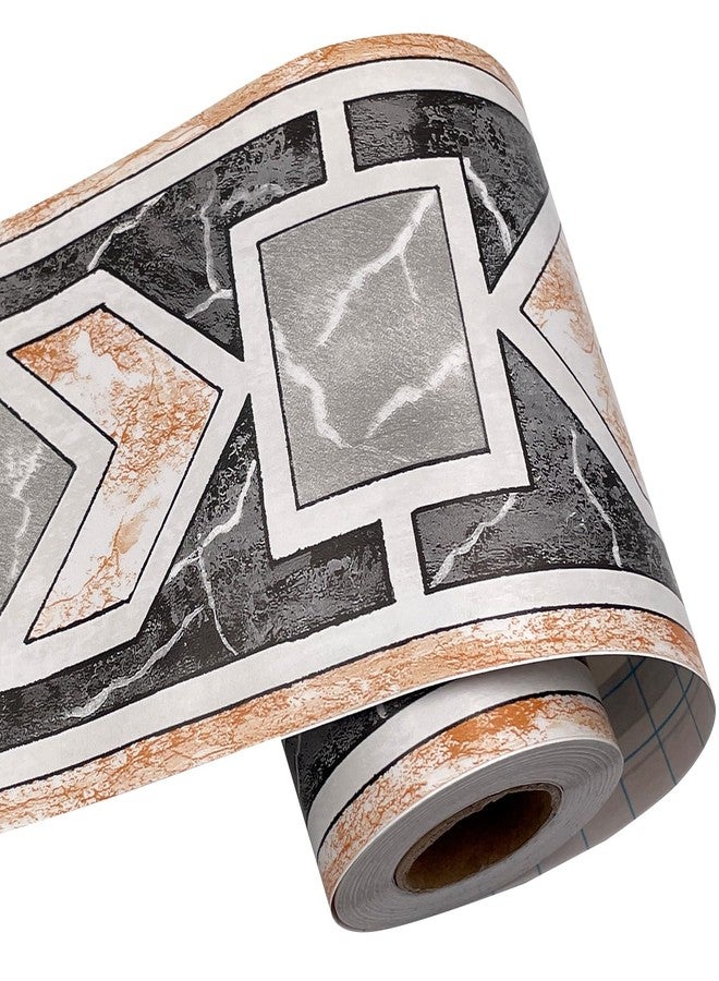 Yifely Modern Geometric Wallpaper Border Self Adhesive Wall Covering Borders Kitchen Bathroom Tiles Decor Sticker - Image 4