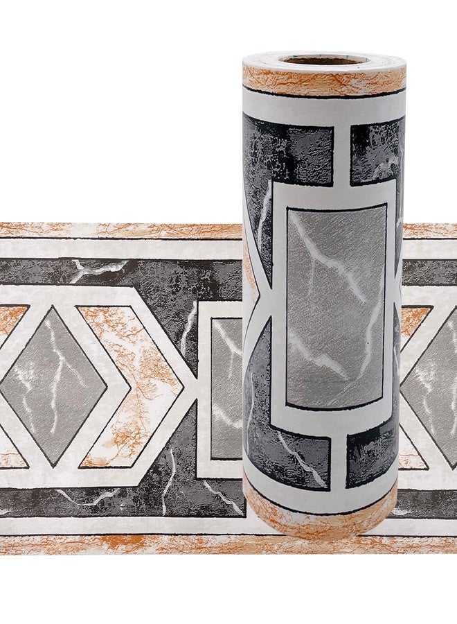 Yifely Modern Geometric Wallpaper Border Self Adhesive Wall Covering Borders Kitchen Bathroom Tiles Decor Sticker - Image 1