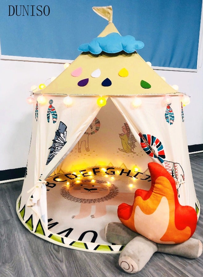 DUNISO خيمة لعبة للأطفال، خيمة قلعة خفيفة الوزن وقابلة للحمل، مناسبة للاستخدام في الداخل والخارج، يمكن استخدامها كهدية للأطفال - Image 1