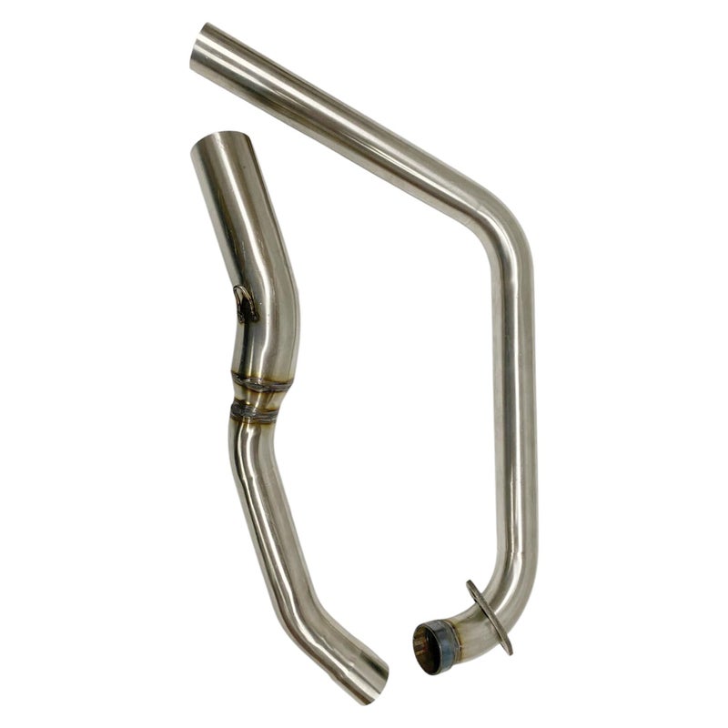 OZANGO Bike Stainless Steel Exhaust Middle Muffler Bend Pipe Silencer PipeCompatible With TVS Apache RTR 160 4V - Image 4