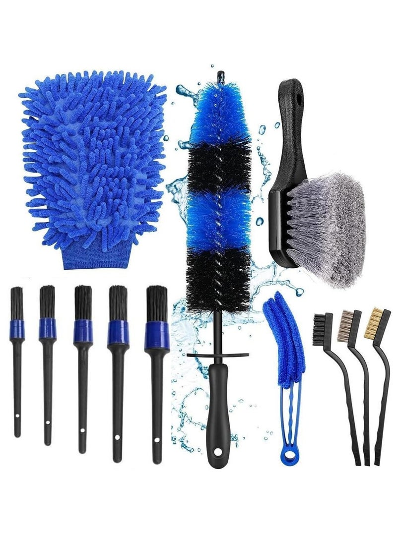 Sharpdo Car Drying Microfiber Towel, 18-Pieces Car Cleaning Tools Kit Car Care Wash - Image 2