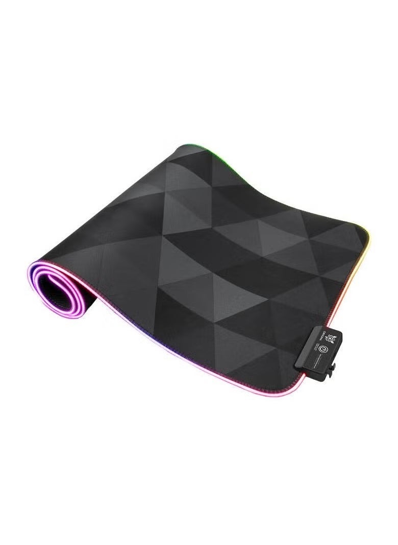 onikuma MP006 RGB Mousepad Black | Large Gaming Mousepad with Colorful LED Lighting, Soft and Durable Surface, Anti-Slip Base, Perfect for Gamers, Office Use, and Workstations - Image 1