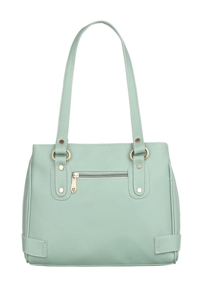 Fostelo Women's Nightingale Satchel Tote Handbag for Women | Ladies Purse | Stylish Shoulder Bag | Gift For Women | Pista Green - Image 4