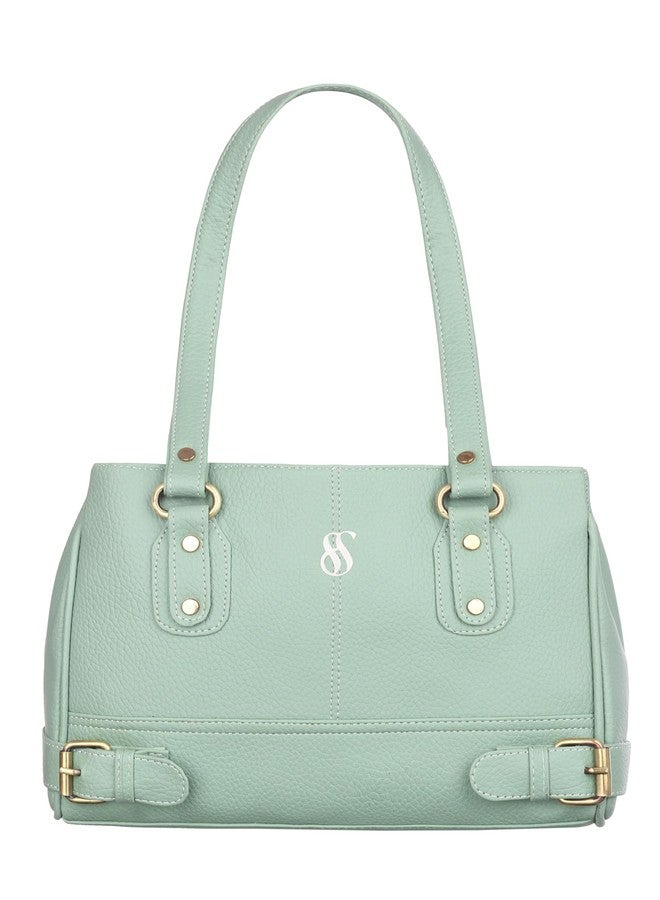 Fostelo Women's Nightingale Satchel Tote Handbag for Women | Ladies Purse | Stylish Shoulder Bag | Gift For Women | Pista Green - Image 2