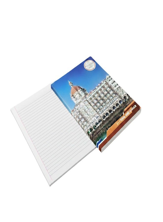 NS Bright A4 Size Notebook - 200 Pages Single Line Ruled | Pack of 6 Ruled Notebooks for Students with 5 Free Ballpens & 1 Diary - Smooth Writing Soft Cover Notebooks - Image 4