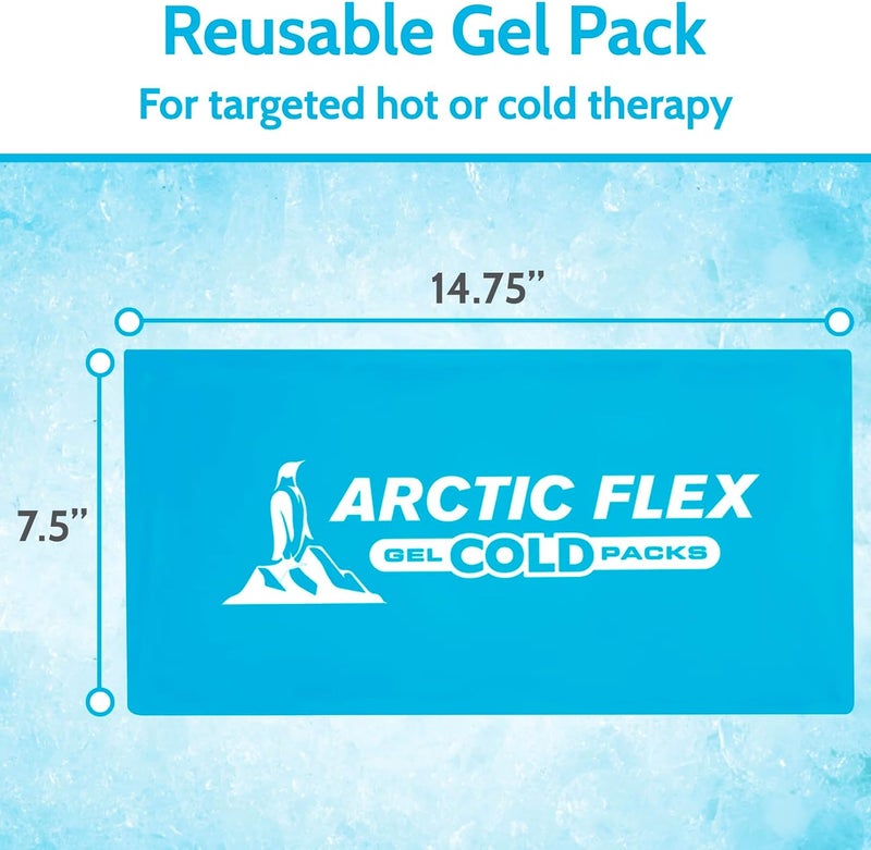 Arctic Flex Gel Replacement Packs  Gel Ice Packs Reusable for Back Ice Brace  Hot and Cold Gel Ice Pack for Injuries Pain Relief Swelling  Flexible Therapy Compression Wrap  Athletic Women Men - Image 5