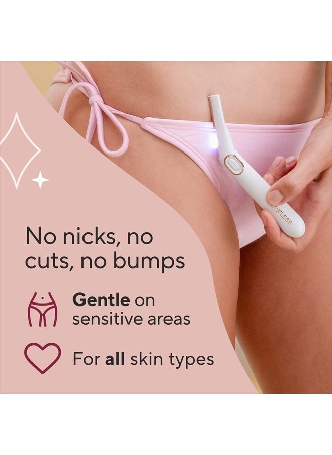 finishing touch - Flawless Bikini Shaver and Trimmer Hair Remover for Women, Dry Use Electric Razor, Personal Groomer for Intimate Ladies Shaving, No Bump, Smooth Shave - Image 1