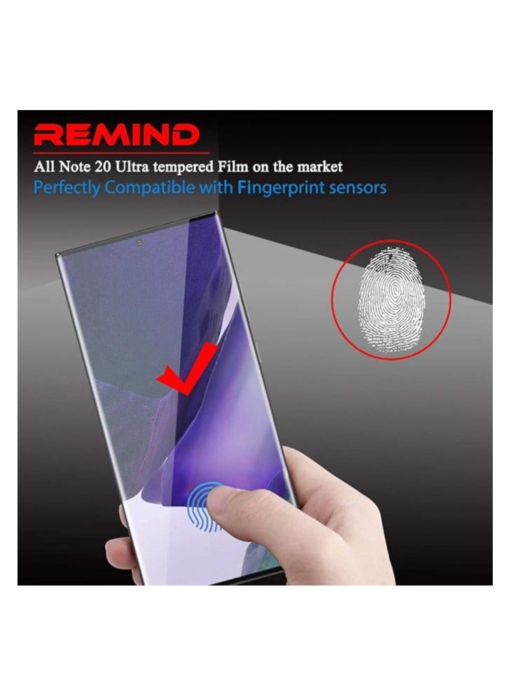 Full coverage tempered glass screen protection for Galaxy Note 20 Ultra - Black - Image 3