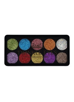 Glam 21 Glam21 Twinkle Eyes Glitter Palette;10 Cream Based Highly Pigmented Shades;Non Sticky Look 13Gm02  - Image 1