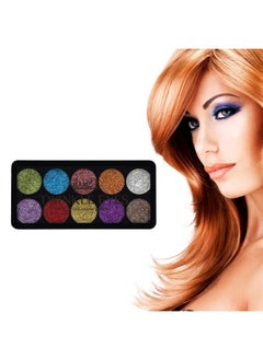 Glam 21 Glam21 Twinkle Eyes Glitter Palette;10 Cream Based Highly Pigmented Shades;Non Sticky Look 13Gm02  - Image 5