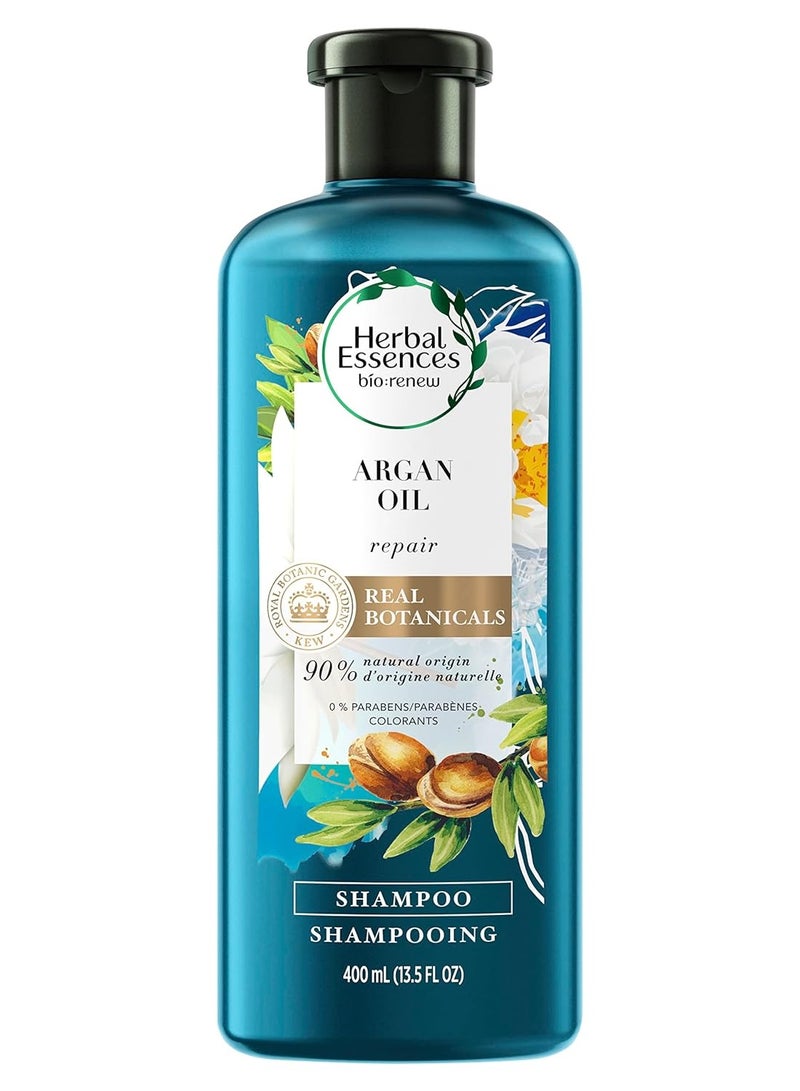 Herbal Essences Herbal Essences Argan Oil Paraben Free Shampoo, Hair Repair, 13.5 fl oz, with Certified Camellia Oil and Aloe Vera, For All Hair Types, Especially Damaged Hair - Image 1