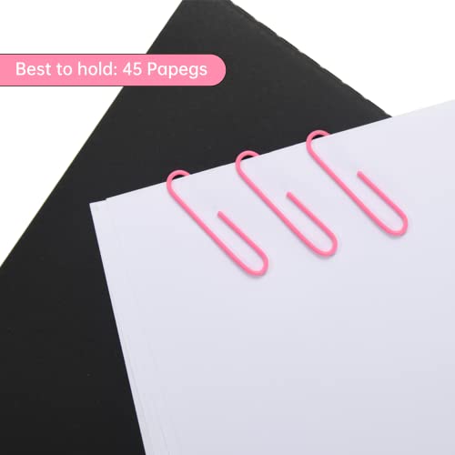 DANRONG Pink Jumbo Paper Clips, 265pcs 2 Inch Paperclips,Large Pape Clips for Paperwork Ideal for Home, School and Office Use (2 in, Pink) - Image 5