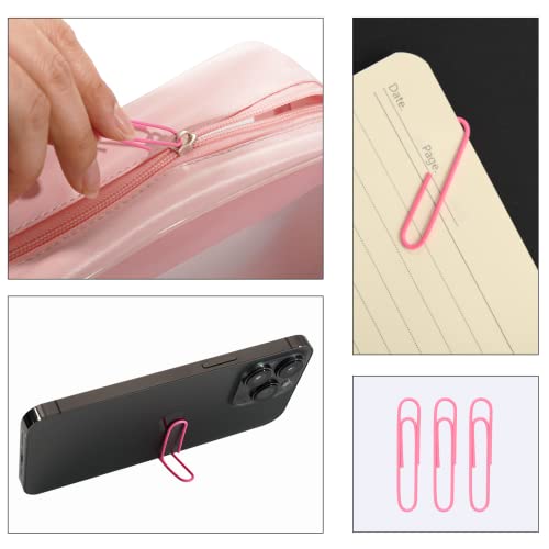 DANRONG Pink Jumbo Paper Clips, 265pcs 2 Inch Paperclips,Large Pape Clips for Paperwork Ideal for Home, School and Office Use (2 in, Pink) - Image 3