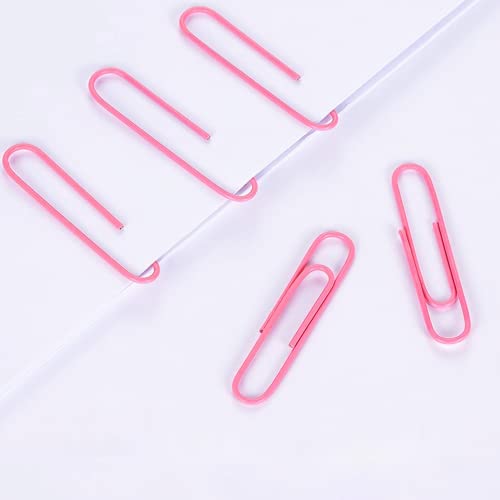 DANRONG Pink Jumbo Paper Clips, 265pcs 2 Inch Paperclips,Large Pape Clips for Paperwork Ideal for Home, School and Office Use (2 in, Pink) - Image 4