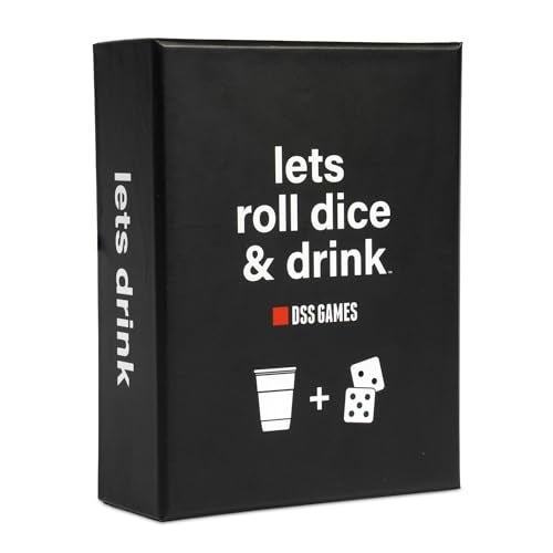 DSS Games Lets Roll Dice Drink 7 11 Doubles Party Challenge Card Came with Dice Perfect for Friends Game Night College Birthday Gift - Image 1